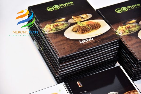in menu nhựa ngày càng được phổ biến hơn với mọi chủ quán ngành F&B